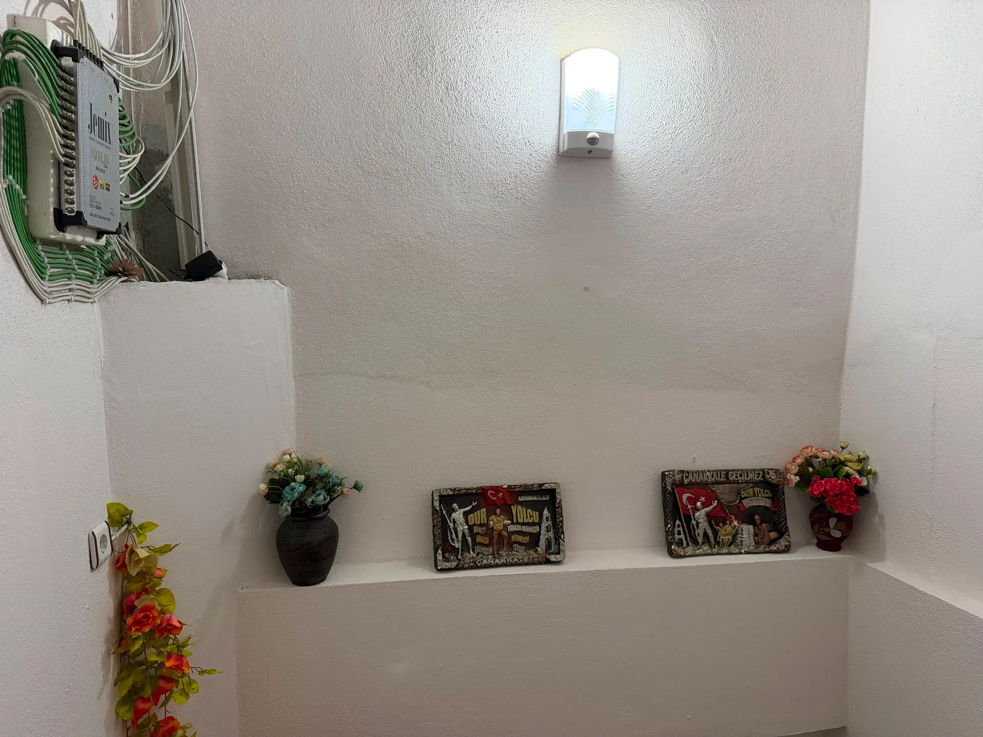 Mutfak köşesi ve dekoratif niş